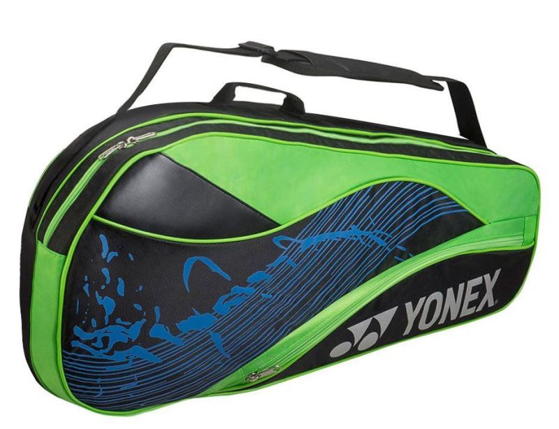 yonex-racquet-bag-3-pack-black-lime-1 Yonex Racquet Bag 3 Pack - black/lime