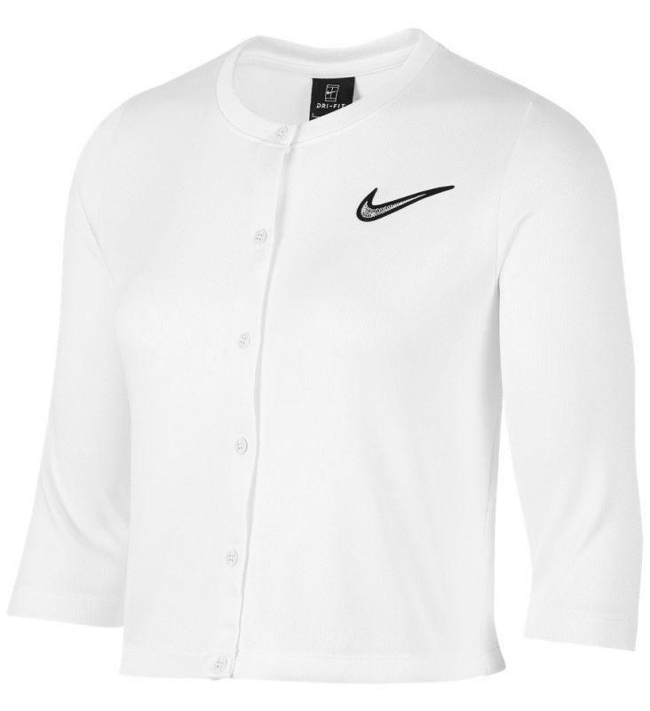 Nike Court LN Women's Tennis Cardigan - white/black Nike Court LN Women's Tennis Cardigan - white/black