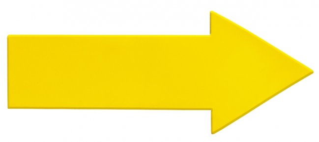 Pro's Pro Marking Arrow Yellow - 1P