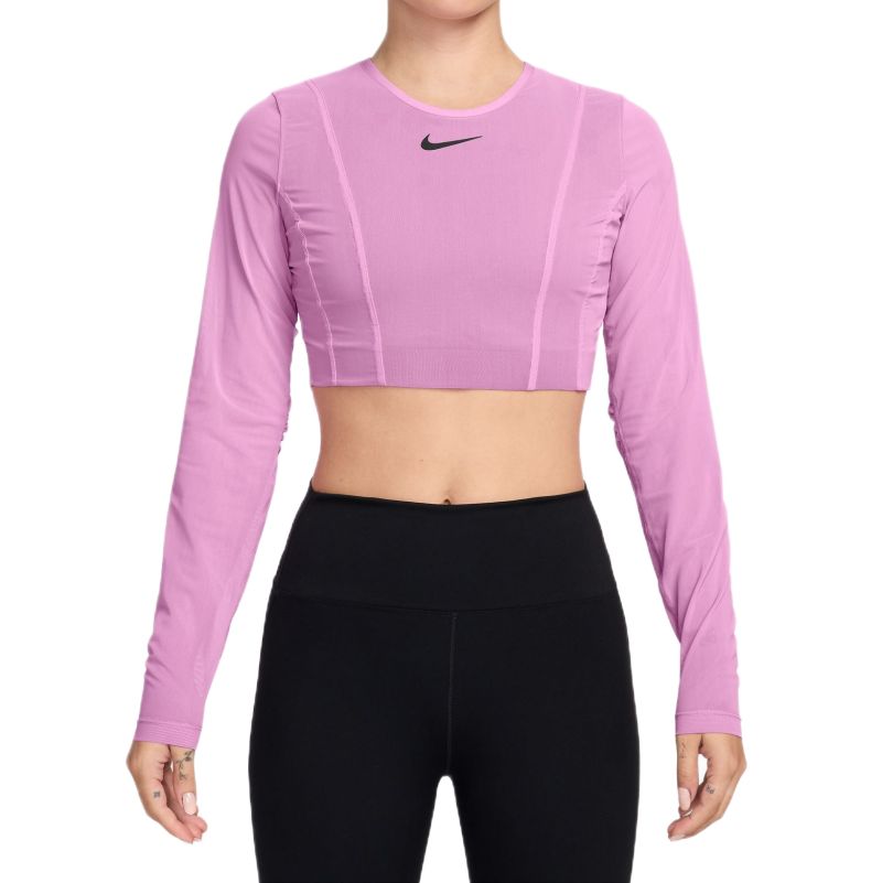 Nike Court Paris Slam Long Sleeve Cropped Tennis - light magenta/tattoo/light magenta/black