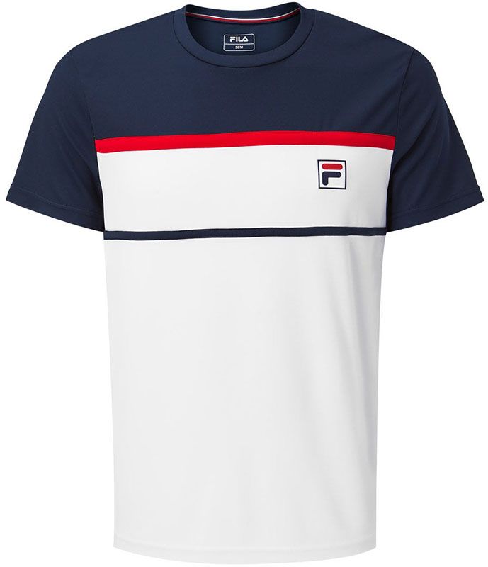 Fila T-Shirt Steve M - white/peacoat blue