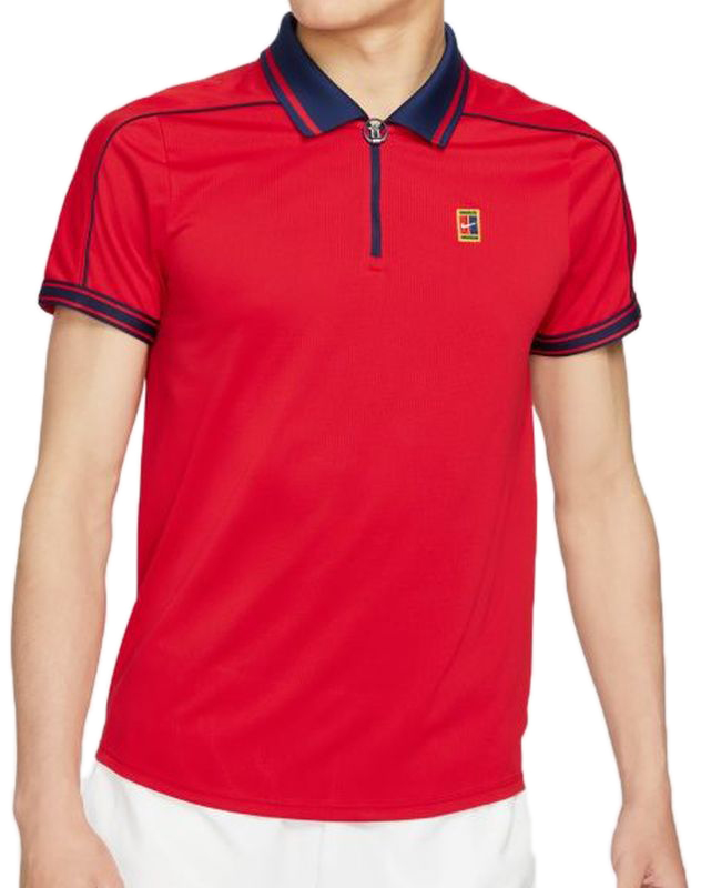 Nike Court Dri-FIT Adv Slam Polo M - university red/binary blue/binary blue