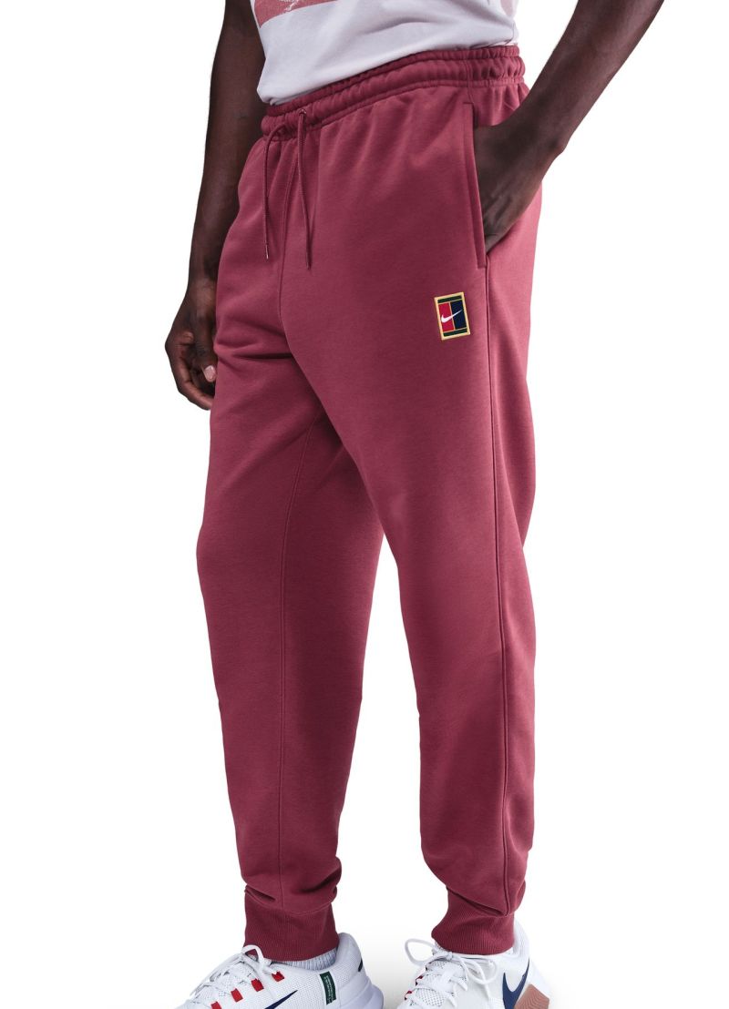 Nike Court Heritage Dri-FIT Fleece Tennis Joggers - cedar