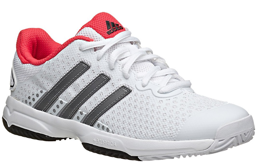adidas-barricade-team-4-xj-white-iron-metallic-bright-red Adidas Barricade Team 4 xJ - white/iron metallic/bright red