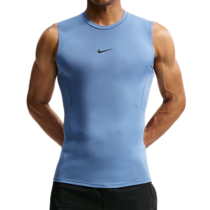 Męski T-Shirt Nike Pro Dri-Fit Tight Sleeveless Fitness - indigo storm/black
