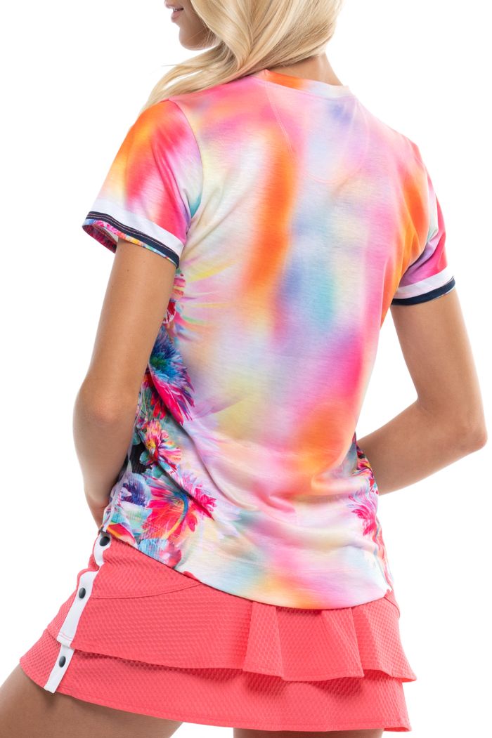 Lucky in Love Techno Tropic S/S Women - punch