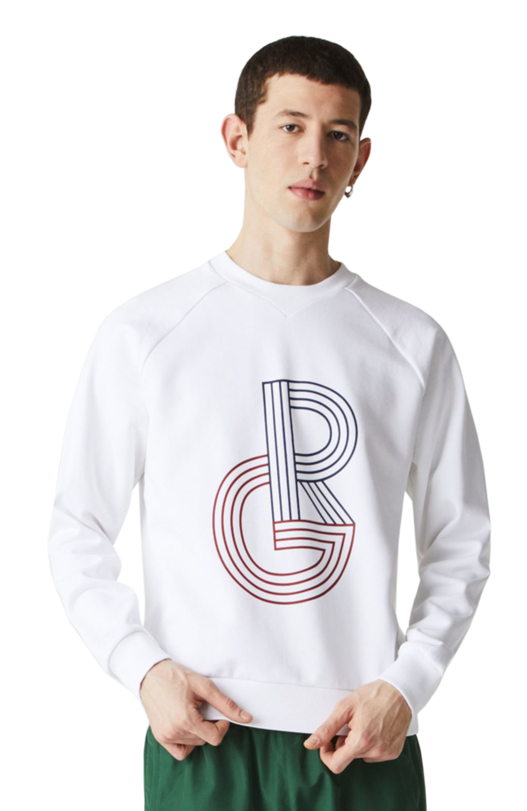 Lacoste Men's SPORT Sweatshirt - white/blue marine