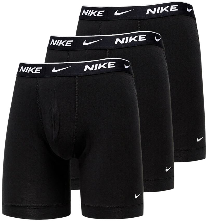 Nike Everyday Cotton Long Stretch Boxer Brief 3P - black 