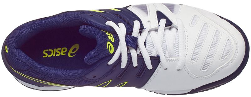 Asics Gel-Game 5 GS - white/indigo blue/safety yellow