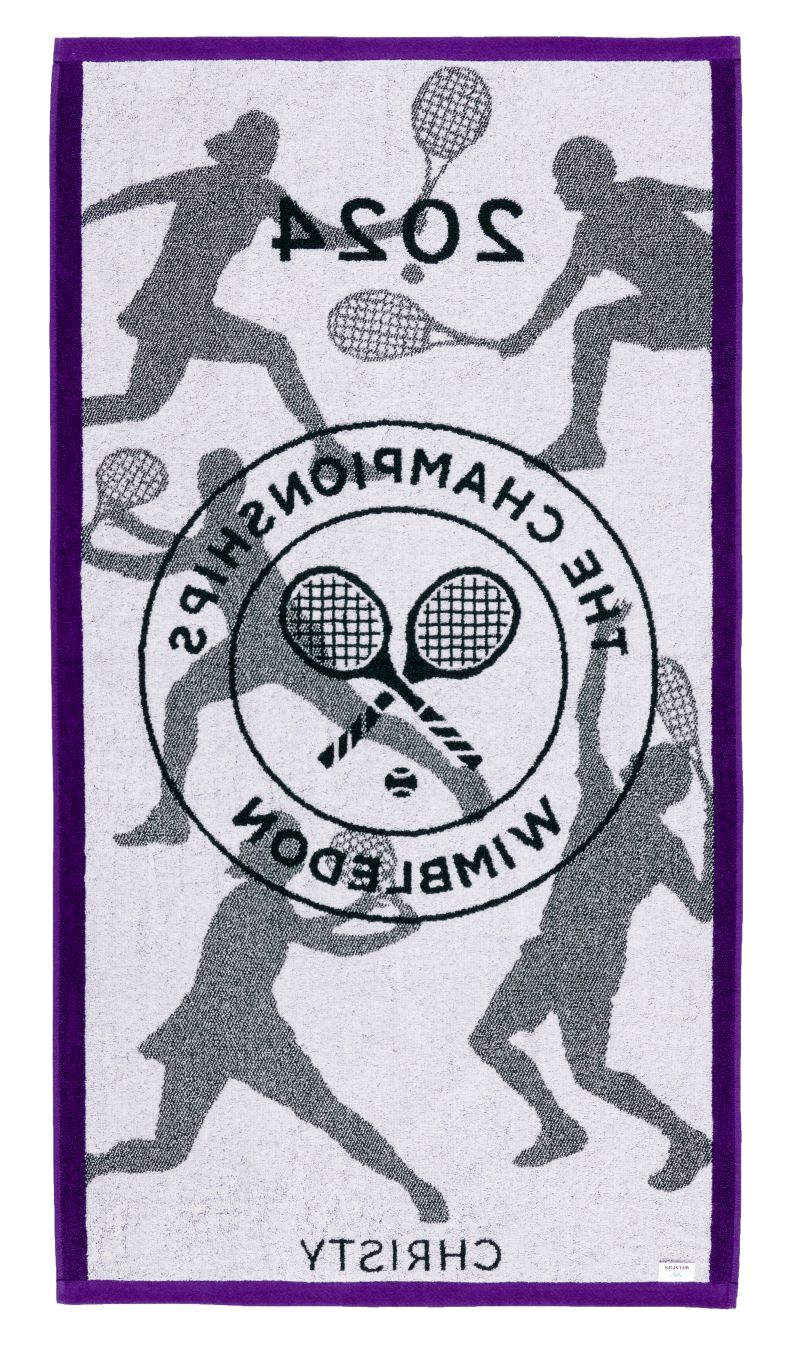 Wimbledon_Championship_2024_Green-Purple_Cutout Wimbledon Championship Towel 2024
