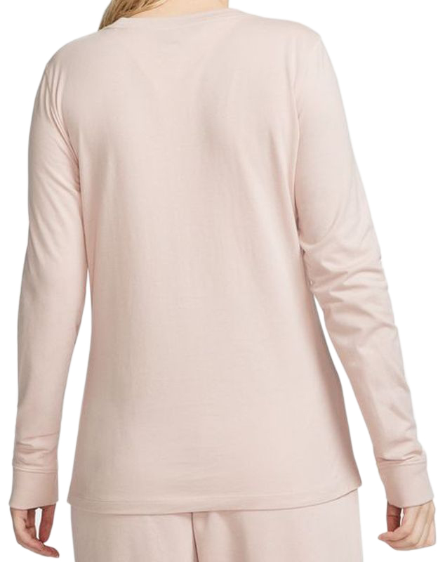 BV6171-602-PHSFM001WohDoDnUESGKC Nike Swoosh Essential Long Sleeve Icon Futura - pink oxford