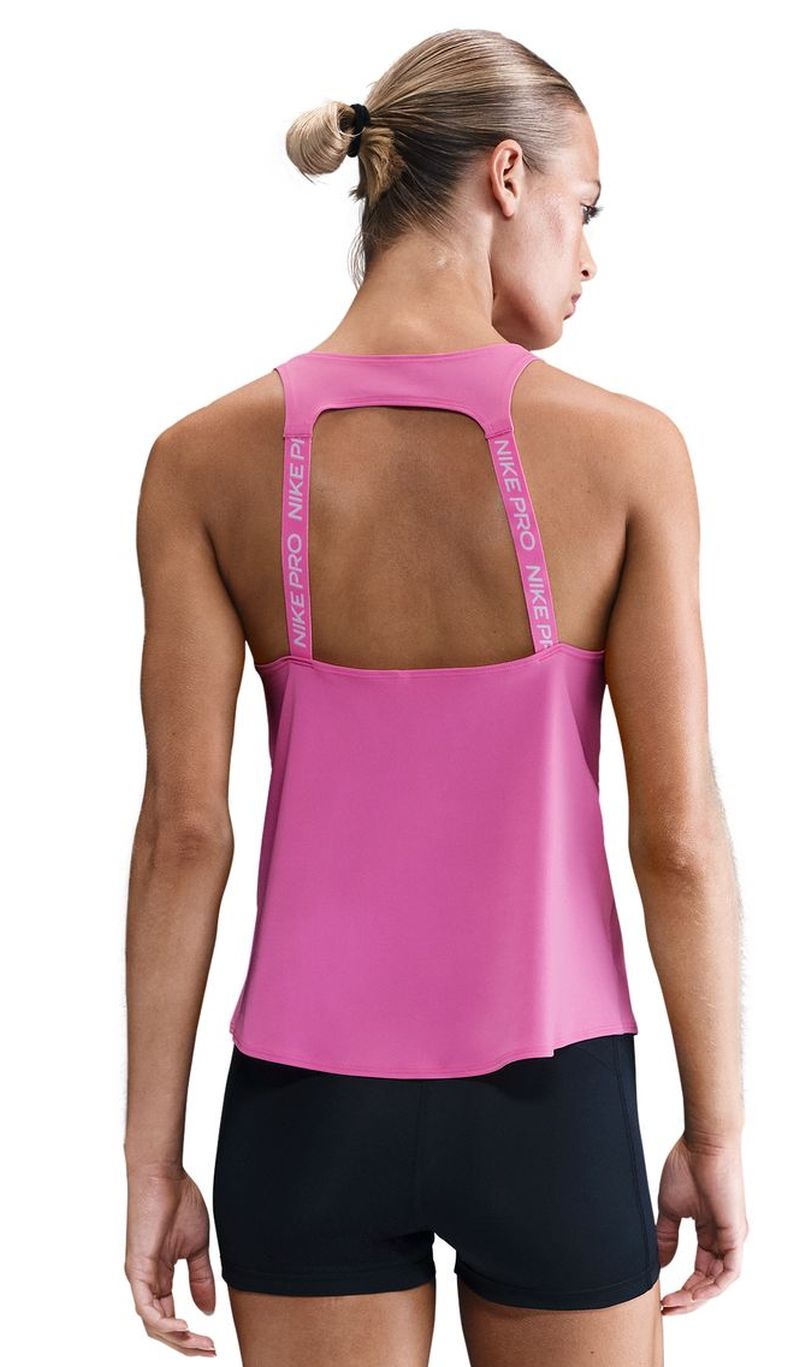 Nike Dri-Fit Pro Tank - playful pink/white 