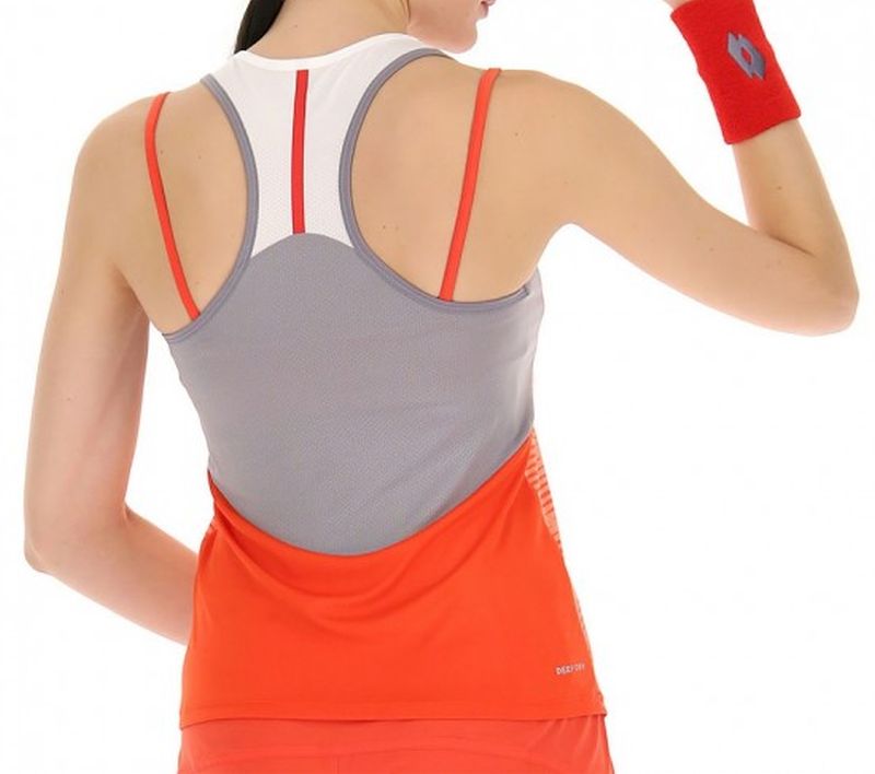 Lotto Top W IV Tank 2 - red poppy/bright white