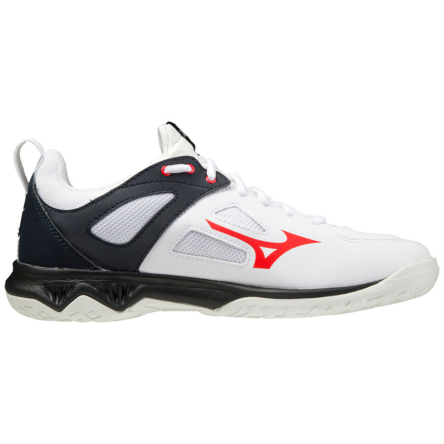 Mizuno Ghost Shadow - white/ignition red/salute black