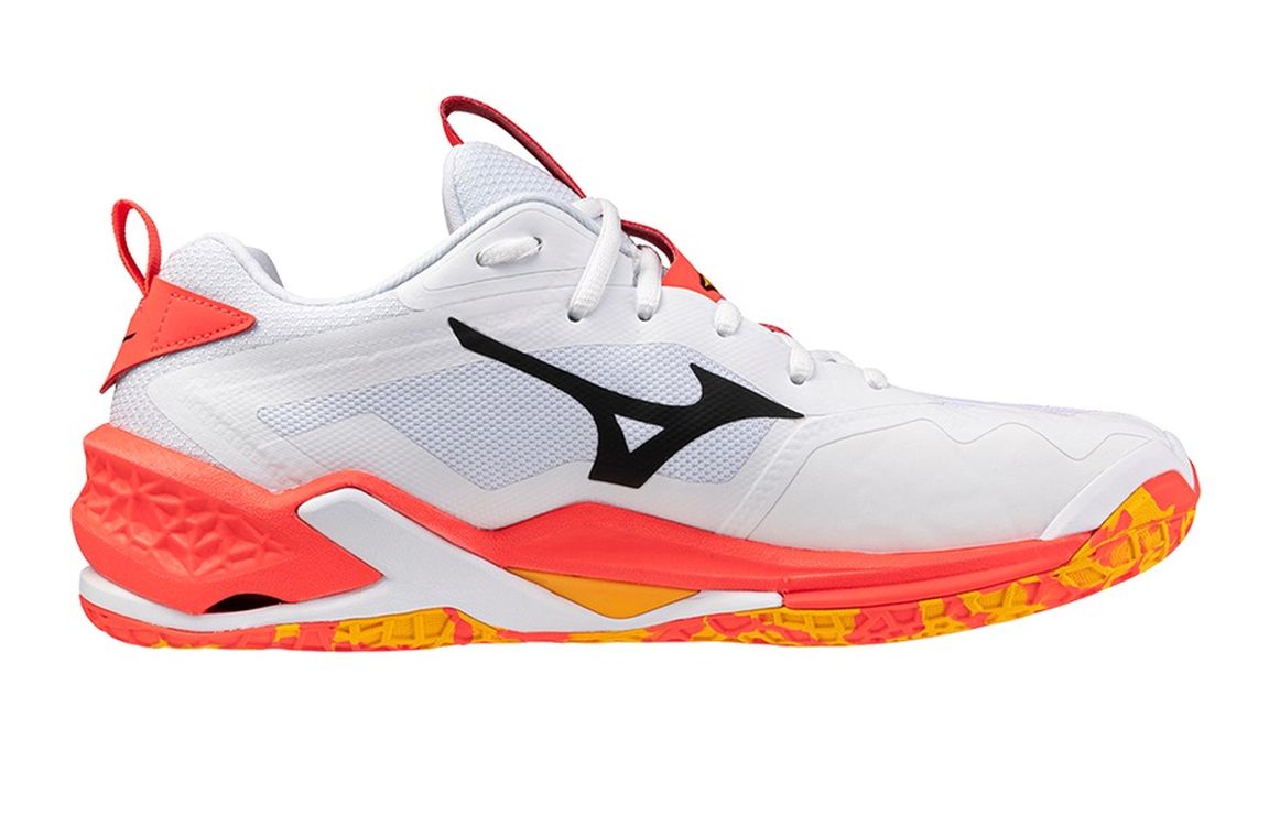 Mizuno Wave Stealth Neo 2 - white/fiery coral 2/citrus