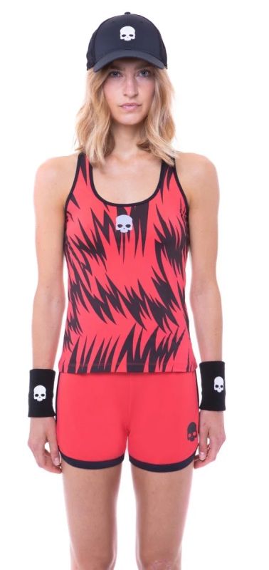 Hydrogen Scratch Tank Top - red