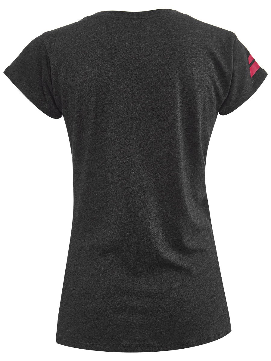 Babolat Exercise Flag Message Tee Women - black heather