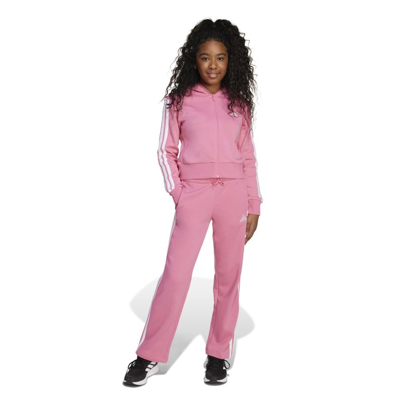 Adidas Kids 3-Stripes Essentials Fleece - pink/white