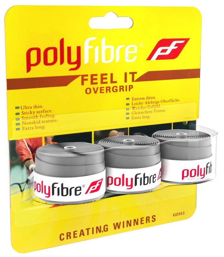 Polyfibre Feel It Overgrip 3P - grey