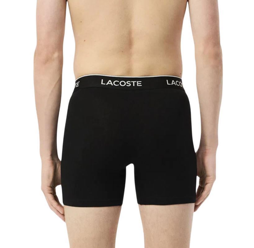 Lacoste Cotton Stretch Brief 3P - black/black/black