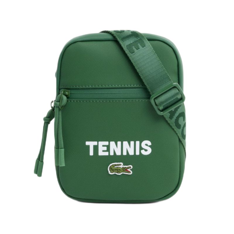 Lacoste Small Flat Petit Piqué Satchel - green