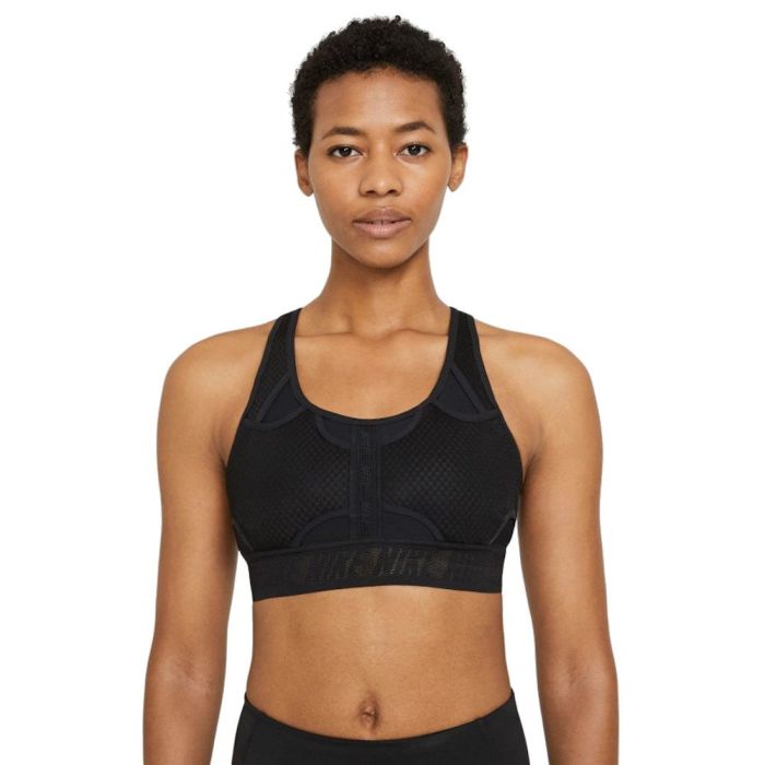 Nike Swoosh UltraBreathe Bra W - black/black/black/dark smoke grey
