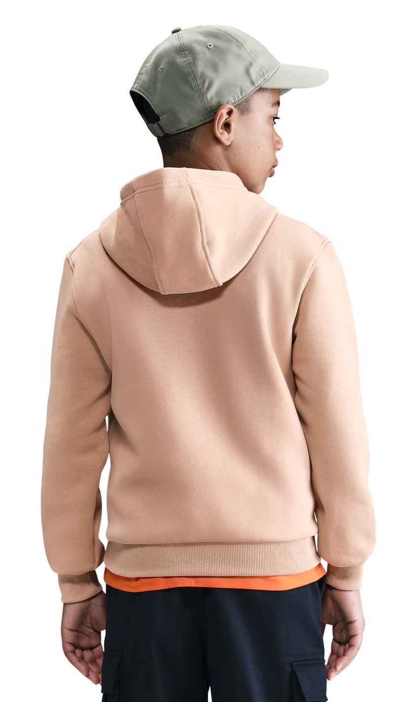 Nike Kids Sportswear Club Fleece Pullover Hoodie - hemp/white