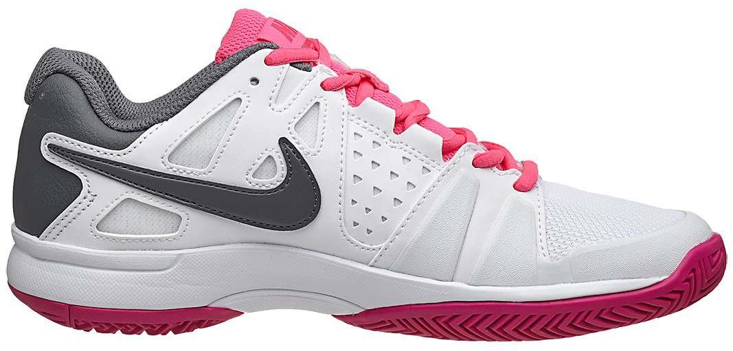  Nike Air Vapor Advantage Clay - white/dark grey/hyper pink/vivid pink