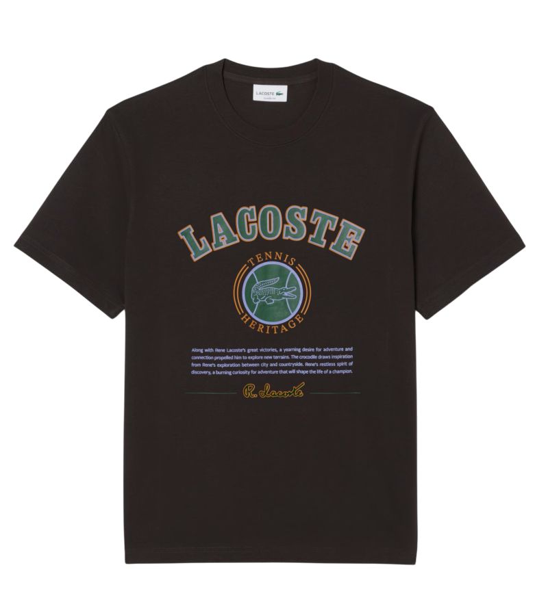 Lacoste Print Cotton - brown