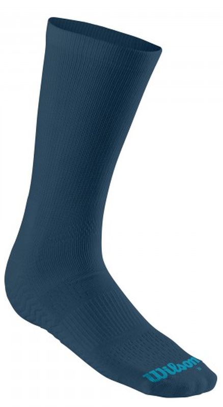 Wilson Men's Rush Pro Crew Sock 1P - majolica blue/barrier reef