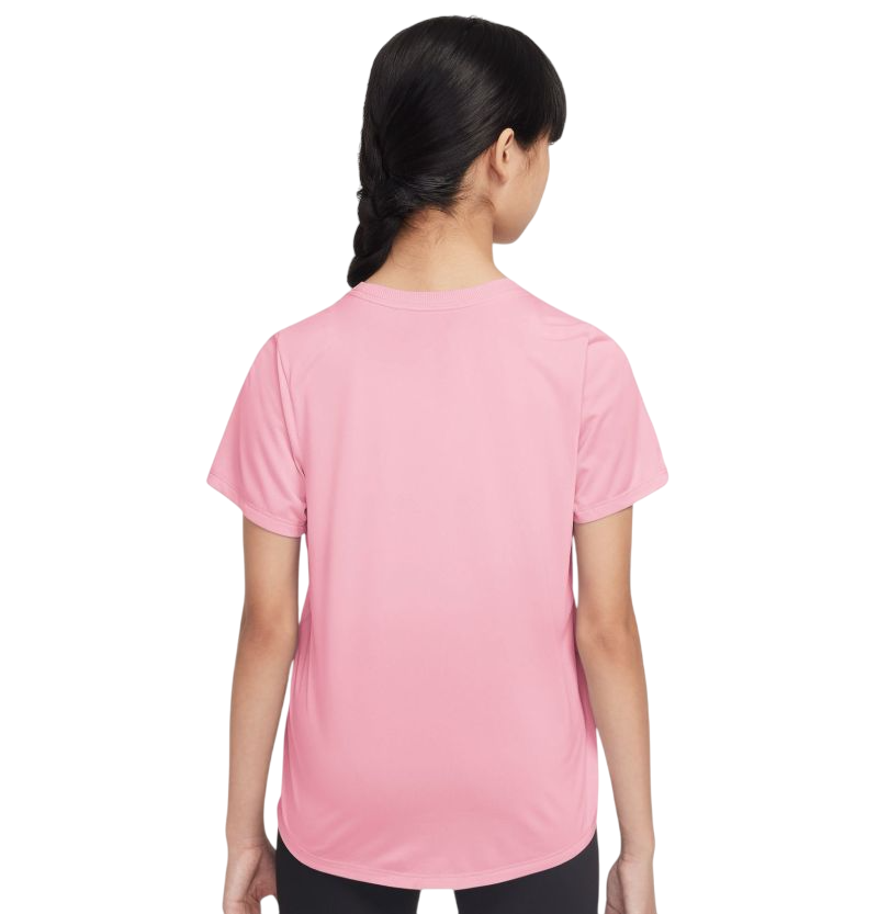 Nike Kids One Fitted Dri-Fit Short Sleeve - med soft pink/white