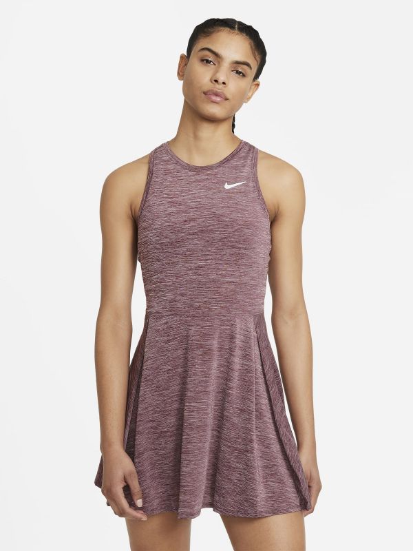 Nike Court Dri-Fit Advantage Dress W dark beetroot/white