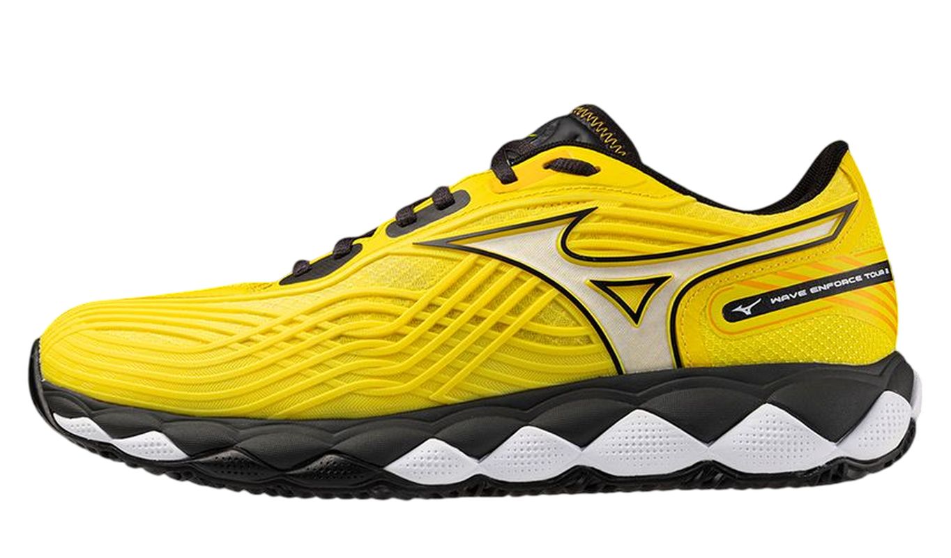 Mizuno Wave Enforce Tour 2 Padel - vibrant yellow/white/black sand