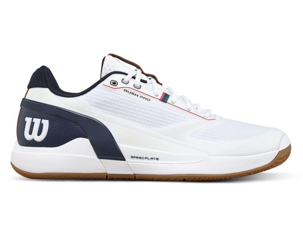 Wilson Rush Pro 5 - white/navy blazer/gum1a