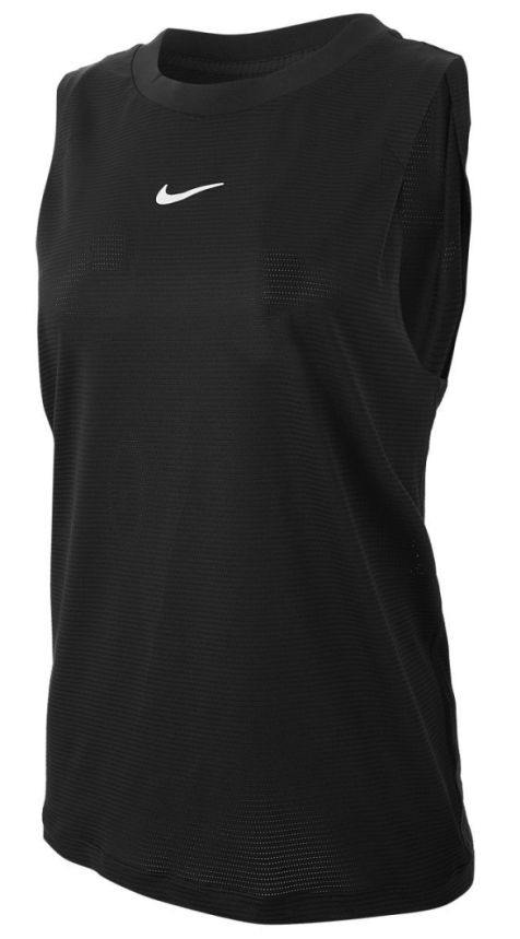 Nike Court Dri-Fit Advantage Tank W - black/black/white