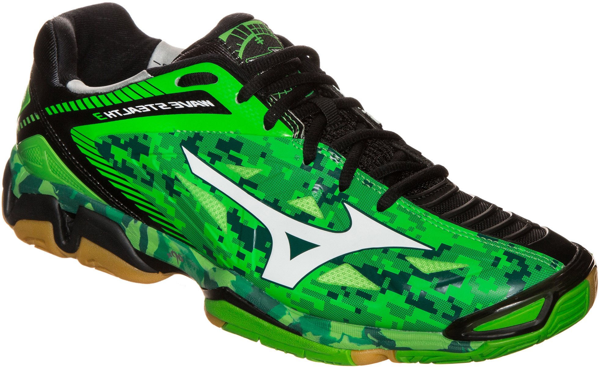 mizuno-wave-stealth-3-lime-white-black-1 Mizuno Wave Stealth 3 - lime/white/black