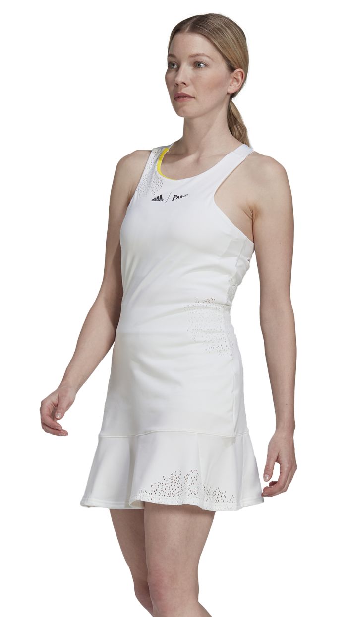 HT5947_2_APPAREL_Photography_Front-Center-View_white Adidas Tennis London Y-Dress - white