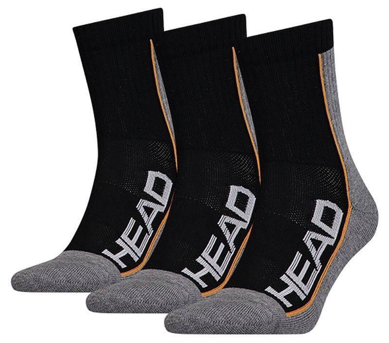 Head Performance Short Crew 3P - black