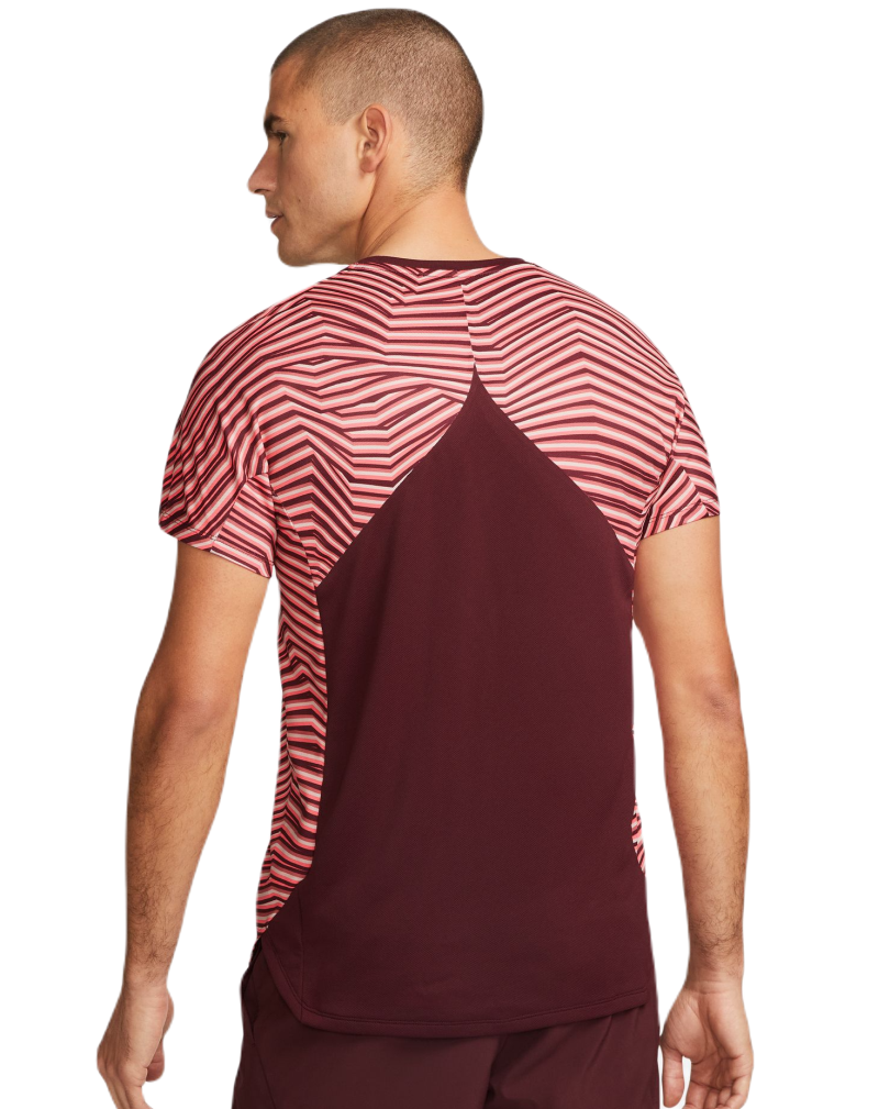 Nike Dri-Fit Slam Tennis Top - night maroon/white