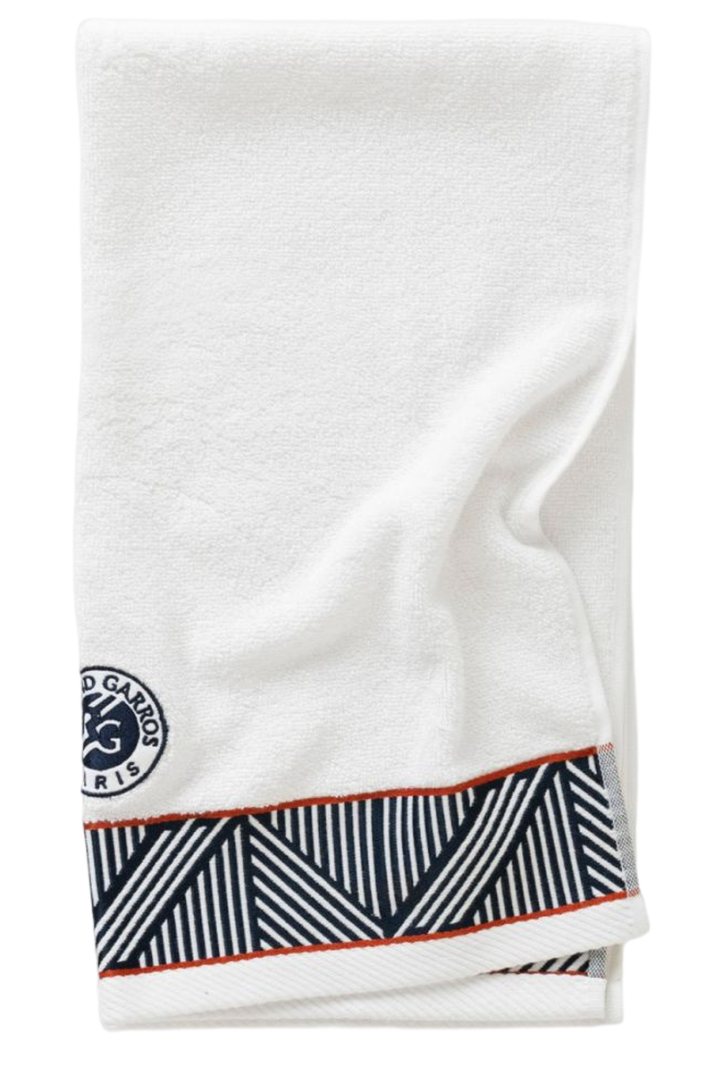 9231210serv101_2_web___23e_serviette_de_toilette_rg2023_blanc-min_2 Roland Garros Tie Break Eponge Brodee Douche