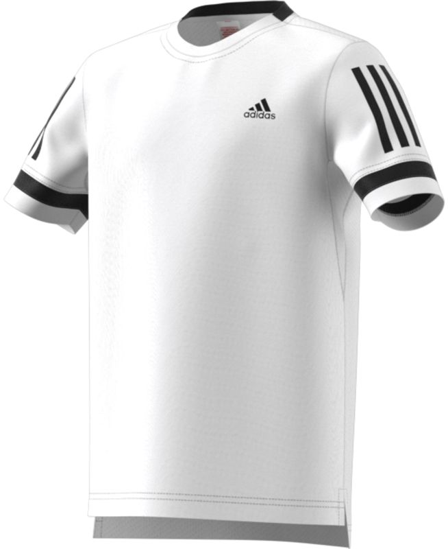Adidas Club 3 Stripes Tee - white/black