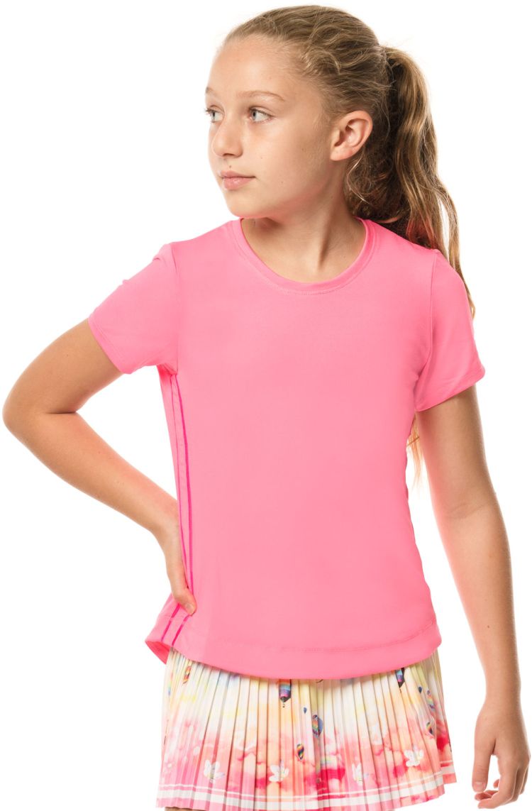 Lucky in Love Core Dynamic High-Low S/S Girls - pink