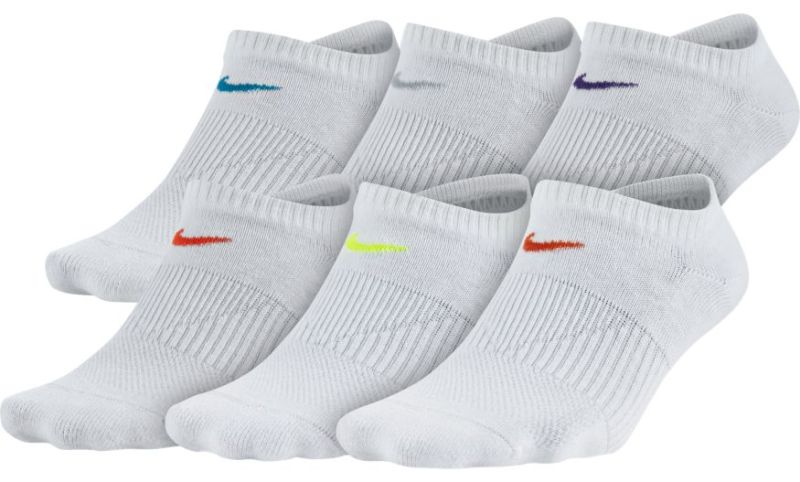 Nike Women's Performance Lightweight No Show - 6 par/white Nike Women's Performance Lightweight No Show - 6 par/white