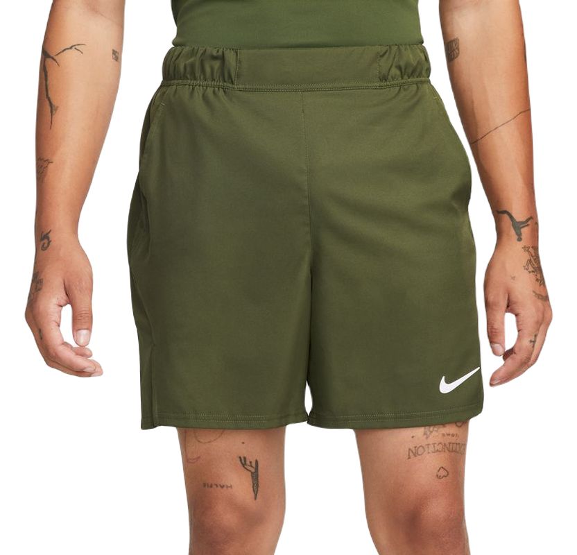 Nike Court Dri-Fit Victory Short 7in - rough green/white Nike Court Dri-Fit Victory Short 7in - rough green/white