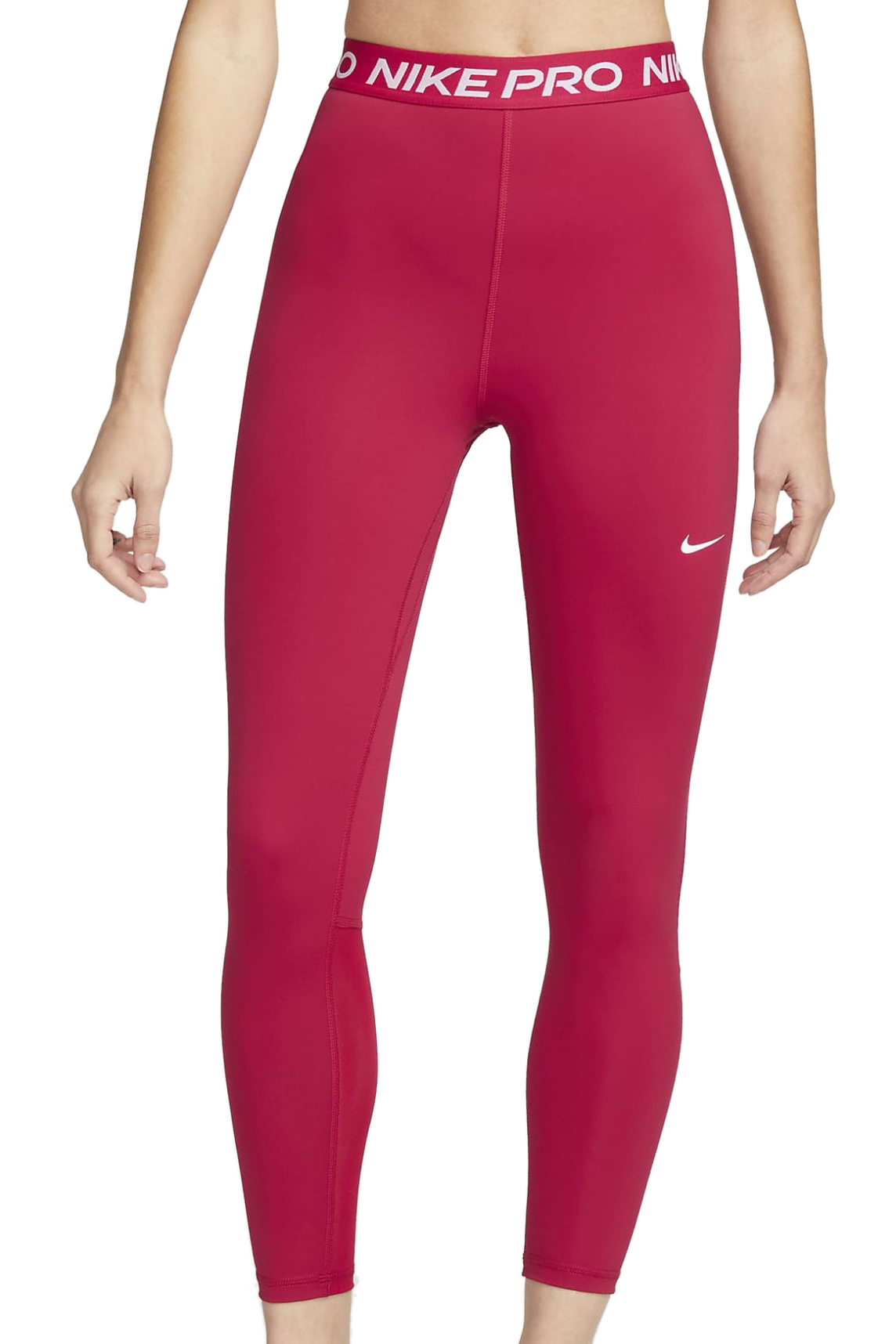 Nike Pro 365 Tight 7/8 Hi Rise Leggings - mystic hibiscus/white Nike Pro 365 Tight 7/8 Hi Rise Leggings - mystic hibiscus/white