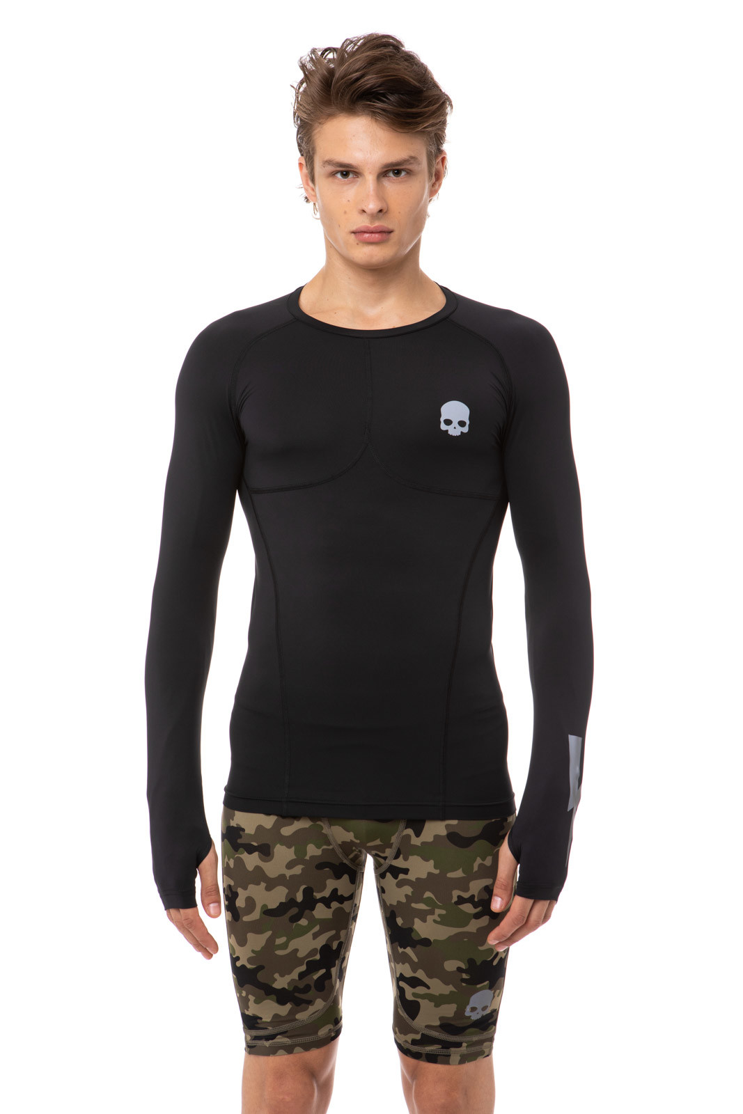 Hydrogen Flash Second Skin Tee LS Man - black