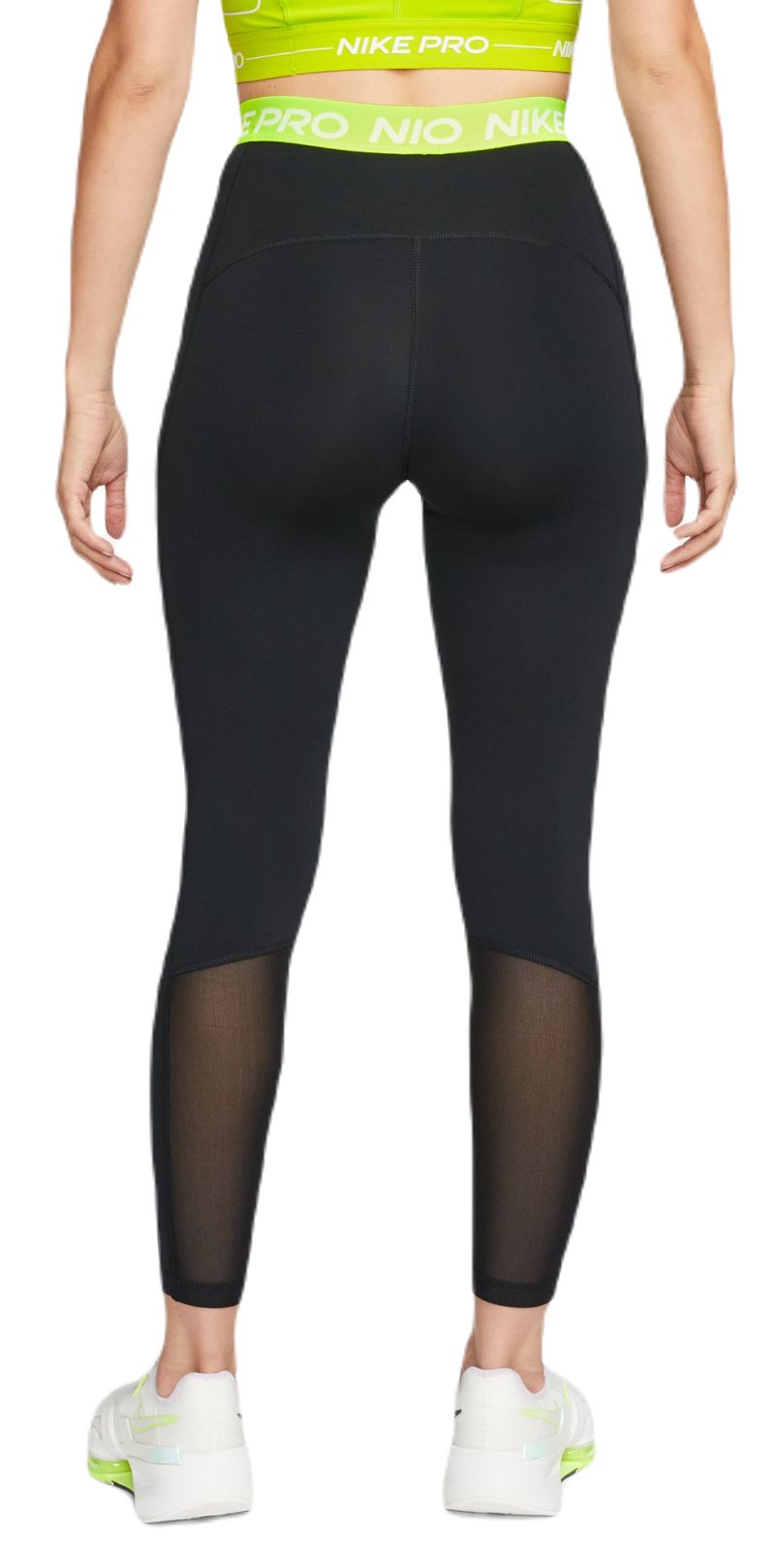 Nike Pro 365 Tight 7/8 Hi Rise - black/volt/white