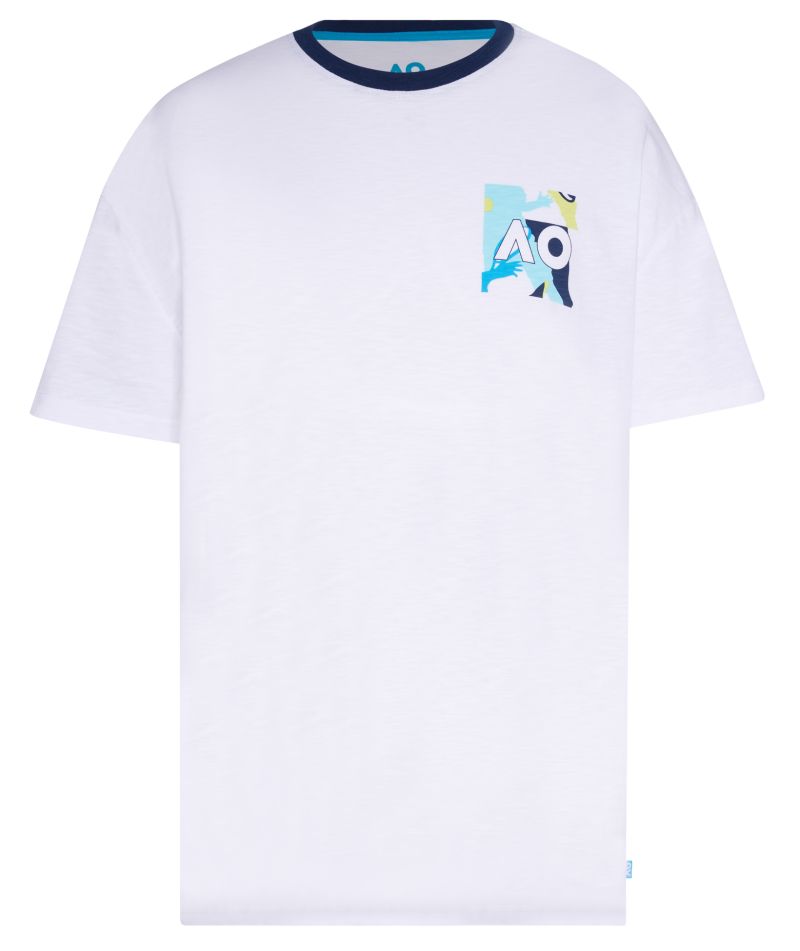 Australian Open T-Shirt Camouflage Pocket - white