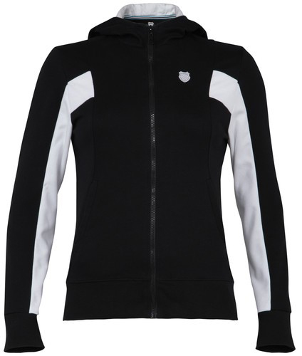 K-Swiss Inset FZ Hoody - black/white
