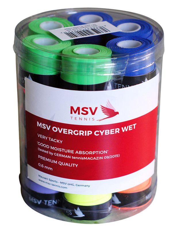 MSV Cyber Wet Overgrip muticolor 24P MSV Cyber Wet Overgrip muticolor 24P